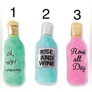 Wine Bottle Plush Squeaking Toy
